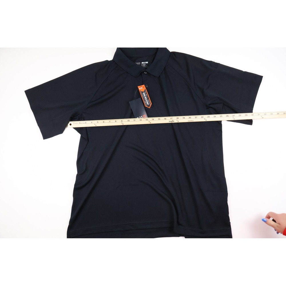 5.11 Tactical Performance SS Polo Dark Navy Solid 2XL NWT 71049 - Picture 6 of 7